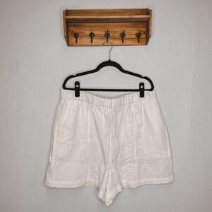Madewell | Womans‎ Cream Shorts XXL Cotton Pockets